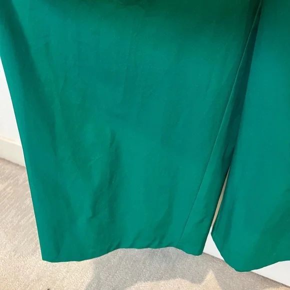 Calvin Klein Women's Green Sleeveless V-Neck Wide Leg Jumpsuit Size 4 Career - Picture 11 of 13